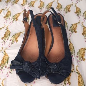 Clark’s Denim Wedges